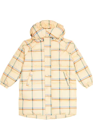 Tiny Cottons Checked cotton puffer coat