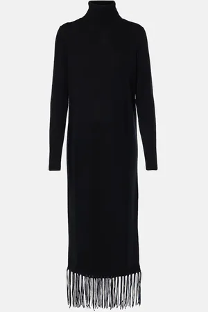 Jardin des Orangers Fringed wool and cashmere sweater dress