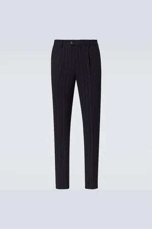 Brunello Cucinelli Chalkstripe wool straight pants