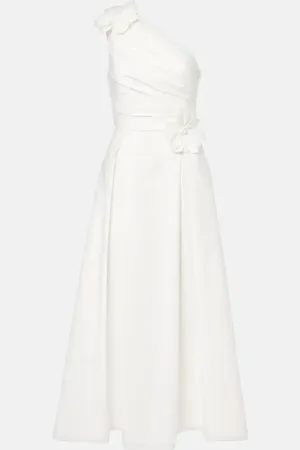 Elie saab Cotton popeline midi dress