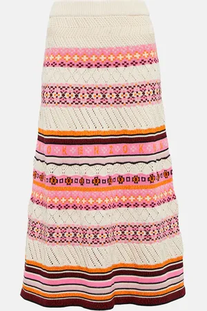 Kenzo Jacquard cotton-blend maxi skirt