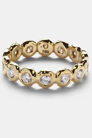 Octavia Elizabeth Nesting Gem 18kt eternity ring with diamonds