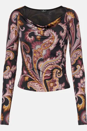 Etro Paisley jersey top