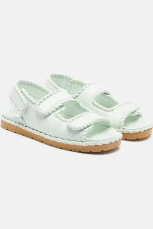 Bottega Veneta Jack torchon-trimmed leather sandals