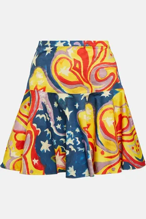 Marni X No Vacancy Inn printed cotton miniskirt