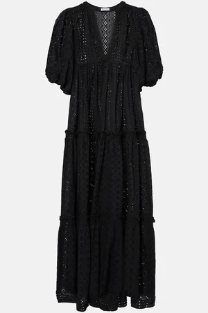 POUPETTE ST BARTH Tiered cotton midi dress