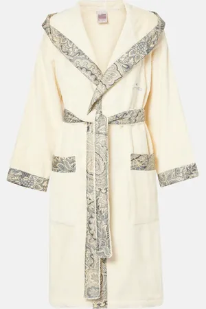 Etro Bloom cotton terry bathrobe