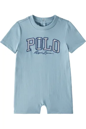 Ralph Lauren Baby logo cotton jersey playsuit