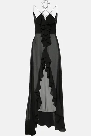 Bananhot Isabel ruffled chiffon maxi dress