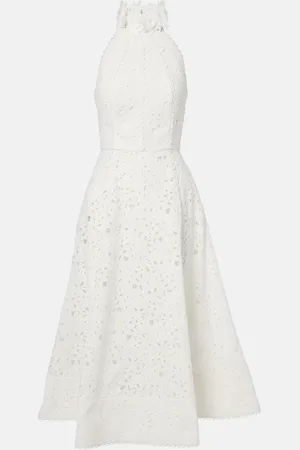 Rebecca Vallance Bridal Nuvola embroidered midi dress
