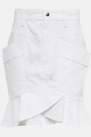 Marant Etoile Regane ruffle cotton skirt