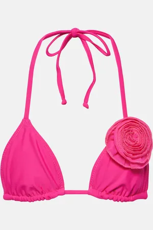 SAME Floral-appliquÃ© triangle bikini top