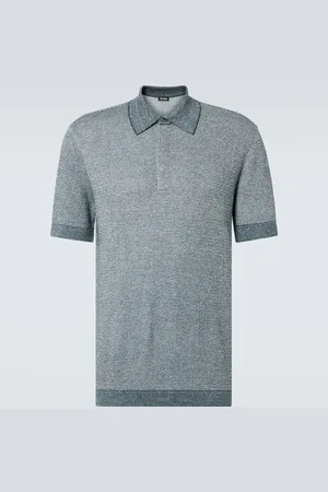 Ermenegildo Zegna Cotton, linen, and silk polo shirt