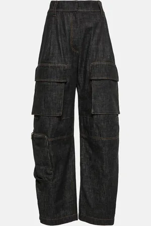 Brunello Cucinelli High-rise denim cargo pants