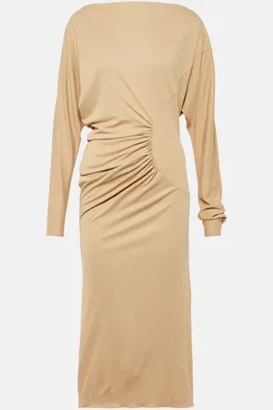 Khaite Oron ruched jersey midi dress