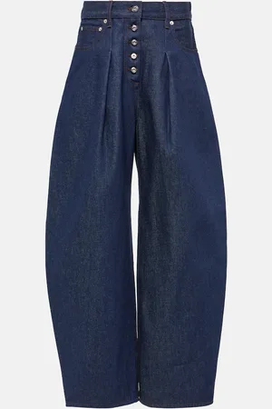 Jacquemus De-NÃ®mes Ovalo high-rise wide-leg jeans