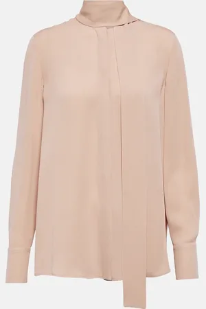 VALENTINO Scarf neckline silk blouse