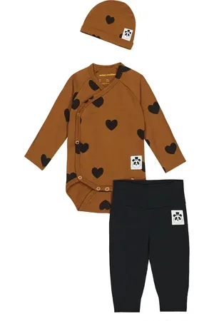 Mini Rodini Baby body, leggings and hat set