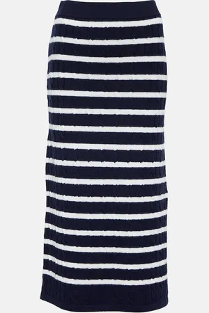 Ralph Lauren Cable-knit wool midi skirt