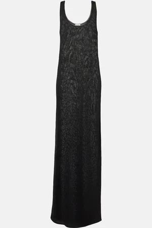 Saint Laurent LamÃ© maxi dress