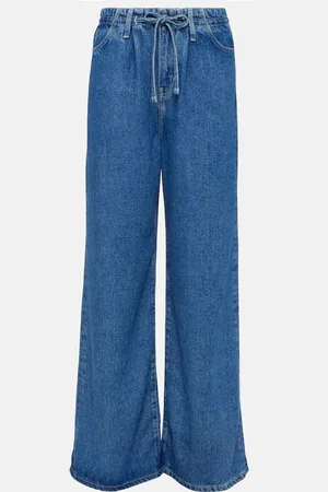 Frame High-rise wide-leg jeans