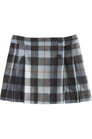BONPOINT Talissa checked wool skirt