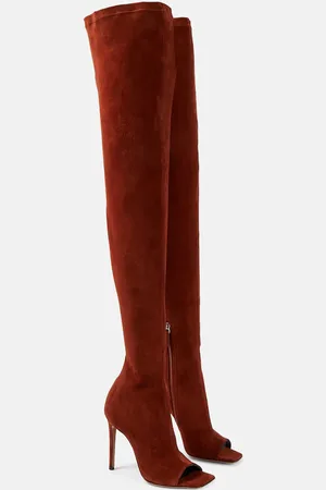 PARIS TEXAS Amanda 105 suede over-the-knee boots