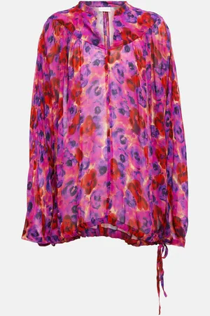 DRIES VAN NOTEN Printed georgette blouse