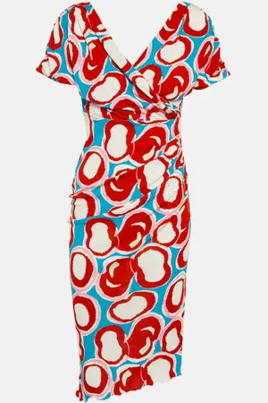 Diane von Furstenberg Havana printed jersey midi dress