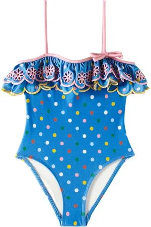 ZIMMERMANN Everley embroidered polka-dot swimsuit