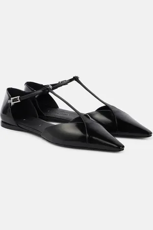 Max Mara Fsilkway leather ballet flats