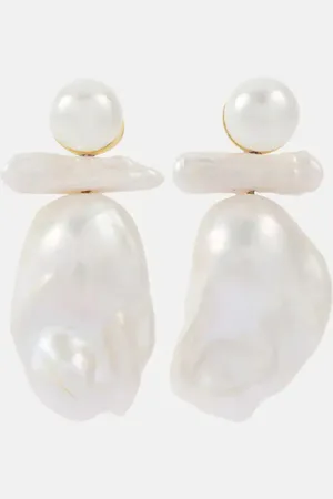 Simone Rocha Freshwater pearl drop earrings