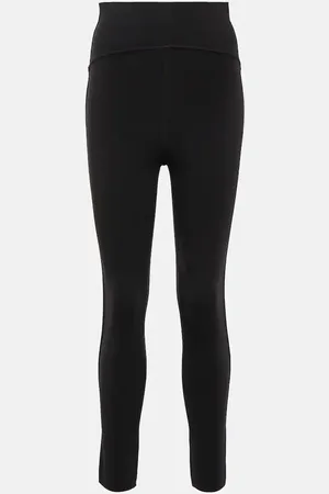 Alaïa High-rise wool-blend leggings
