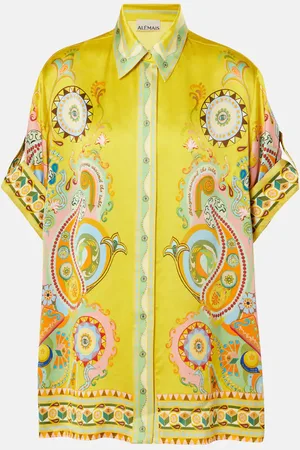 ALÉMAIS Pinball printed silk shirt