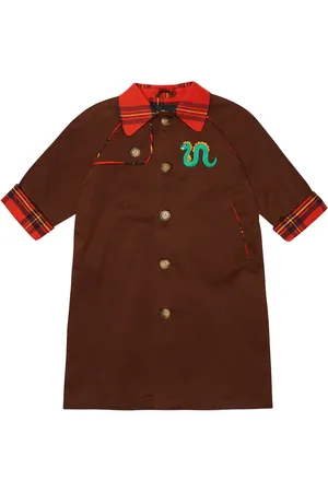 Mini Rodini Embroidered motif cotton coat