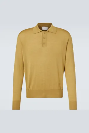 Ami Wool and silk polo sweater