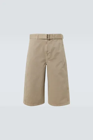 LEMAIRE Twisted denim shorts