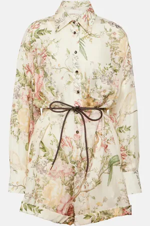 ZIMMERMANN Waverly floral silk romper