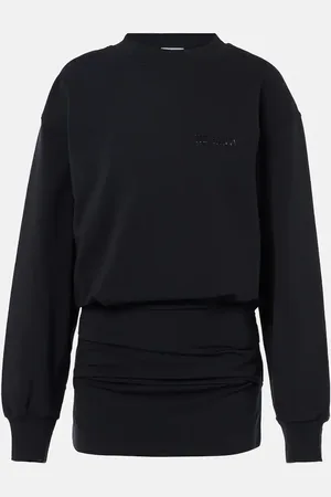 The Attico Cotton-blend fleece sweatshirt dress