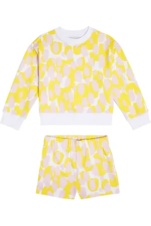 Stella McCartney Printed cotton sweatshirt and shorts set