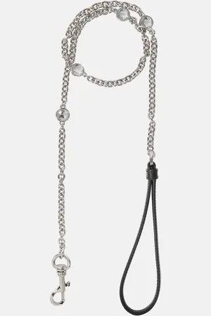 Miu Miu Chain and leather dog leash