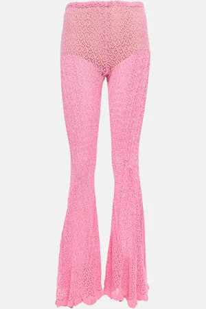 BLUMARINE Crochet flared pants