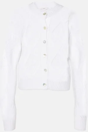 Vince Cropped cotton cardigan
