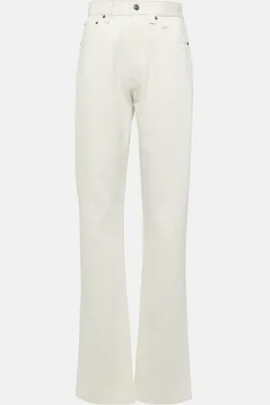 Loro Piana Cotton and silk straight jeans