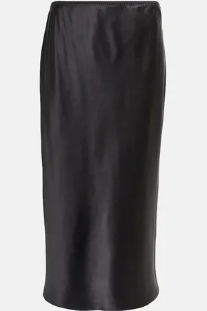 Joseph Isaak silk satin midi-skirt