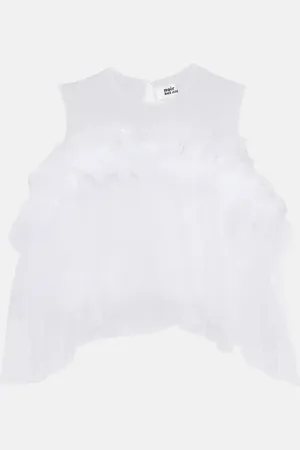 NOIR KEI NINOMIYA Ruffled tulle top