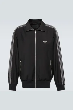 Prada Mohair and wool logo jacket