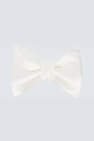 Brunello Cucinelli Cotton and silk satin bow tie