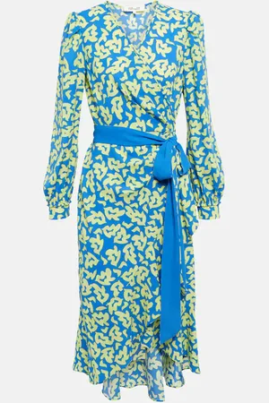 Diane von Furstenberg Printed tie-waist midi dress