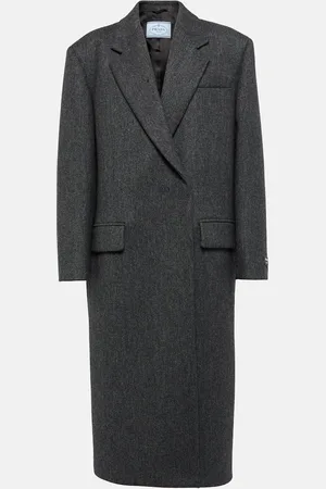 Prada Double-breasted virgin wool coat